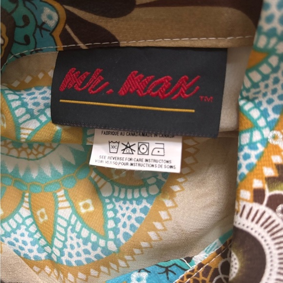 Vintage Mr. Max Paisley Button-Up Blouse Made in Canada - Picture 4 of 10